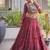 Maroon Georgette Readymade Navratri Lehenga Choli with Kutchi & Patchework