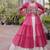 Rani&White Cotton Readymade Navratri Lehenga Choli with Leheriya & Patchework