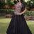 Black Cotton Readymade Navratri Lehenga Choli with Kutchi & Patchework