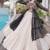 Black&White Cotton Readymade Navratri Lehenga Choli with Leheriya & Patchework