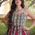 Red Cotton Readymade Navratri Lehenga Choli with Kutchi & Patchework