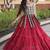 Red Cotton Readymade Navratri Lehenga Choli with Kutchi & Patchework