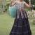 Black Cotton Readymade Navratri Lehenga Choli with Kutchi & Patchework