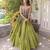Green Cotton Readymade Navratri Lehenga Choli with Kutchi & Patchework