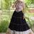 Black Rayon Readymade Navratri Lehenga Choli with Kutchi Work