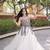 White Cotton Readymade Navratri Lehenga Choli with Kutchi & Patchework