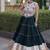 D Green Rayon Readymade Navratri Lehenga Choli with Kutchi Work