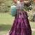 Purple Cotton Readymade Navratri Lehenga Choli with Kutchi & Patchework