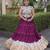 Purple Rayon Readymade Navratri Lehenga Choli with Kutchi Work