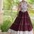 Maroon Rayon Readymade Navratri Lehenga Choli with Kutchi Work