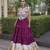 Purple Rayon Readymade Navratri Lehenga Choli with Kutchi Work