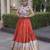 Rust Rayon Readymade Navratri Lehenga Choli with Kutchi Work