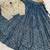 Blue Silk Blend Readymade Lehenga Choli with Jacquard Work