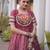 Maroon&White Cotton Readymade Navratri Lehenga Choli with Bandhej & Patchework