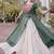 Mehendi&White Cotton Readymade Navratri Lehenga Choli with Bandhej & Patchework