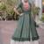 Mehendi&White Cotton Readymade Navratri Lehenga Choli with Bandhej & Patchework