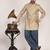 Men's solid pure linen short kurta