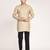 Men's solid pure linen short kurta