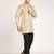 Men's solid pure linen short kurta