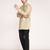 Men's solid pure linen short kurta