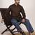 Men's pure linen pintuck short kurta