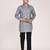 Men's pure linen pintuck short kurta