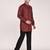 Men's pure linen pintuck short kurta