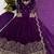 Wine purple embroidered anarkali suit set for women