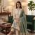 Green muga cotton jamdani pichwai weaving 3 pc salwar suit