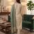 Green muga cotton jamdani pichwai weaving 3 pc salwar suit