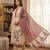 Maroon muga cotton jamdani pichwai weaving 3 pc salwar suit