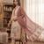 Maroon muga cotton jamdani pichwai weaving 3 pc salwar suit
