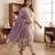 Purple muga cotton jamdani pichwai weaving 3 pc salwar suit