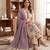 Purple muga cotton jamdani pichwai weaving 3 pc salwar suit