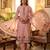 Pink muga cotton jamdani pichwai weaving 3 pc salwar suit
