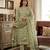 Green muga cotton jamdani pichwai weaving 3 pc salwar suit