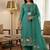 Rama muga cotton jamdani pichwai weaving 3 pc salwar suit
