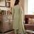 Green muga cotton jamdani pichwai weaving 3 pc salwar suit
