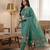 Rama muga cotton jamdani pichwai weaving 3 pc salwar suit