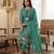 Rama muga cotton jamdani pichwai weaving 3 pc salwar suit
