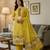 Yellow muga cotton jamdani pichwai weaving 3 pc salwar suit