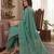 Teal muga cotton jamdani pichwai weaving 3 pc salwar suit