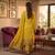 Yellow muga cotton jamdani pichwai weaving 3 pc salwar suit
