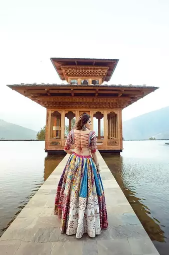 Dark Pink Navratri Lehenga Choli With Dupatta