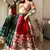 Red Mirror Navratri Lehenga Choli With Dupatta