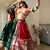 Red Mirror Navratri Lehenga Choli With Dupatta