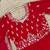 red color elegant embroidery with sequence detailing faux georgette gown set