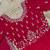 dark red color elegant embroidery with sequence detailing faux georgette gown set