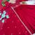 dark red color elegant embroidery with sequence detailing faux georgette gown set