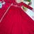 dark red color elegant embroidery with sequence detailing faux georgette gown set